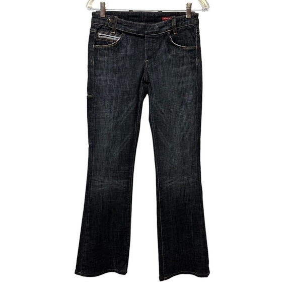 Y2K Citizens of Humanity Jeans Wide Leg Flare Low Rise Cargo Pocket Size 25 x 31 - Picture 1 of 11